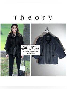 Theory Nivalis Wool Plaid Jacket ASO Blair Waldorf